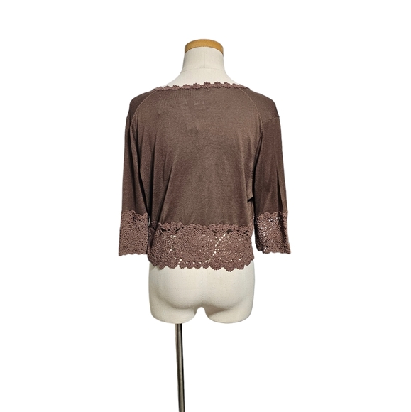 NWT BCBG* Crochet Cardigan - Picture 2 of 3